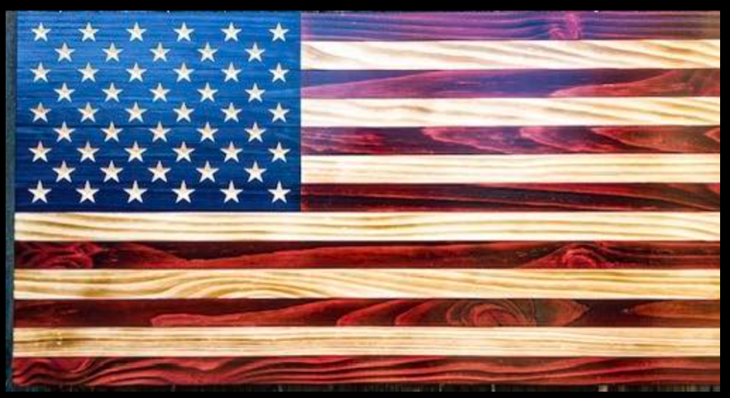 Custom American Flag Wall Art